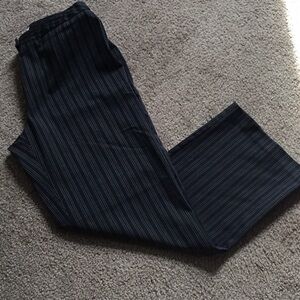 Black w/ white striped dress pants